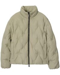 Burberry - High-Neck Quilted Jacket - Lyst