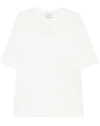 Alysi - Pearl-Embellished T-Shirt - Lyst