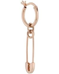 True Rocks - Safety Pin Hoop Earrings - Lyst