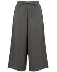 Yves Salomon - Drawstring Wide-Leg Trousers - Lyst