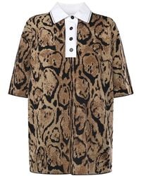 Stella McCartney - Printed Polo Top - Lyst