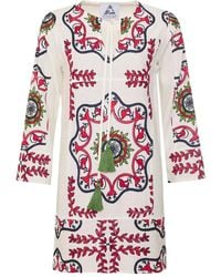 Pearl & Caviar - Embroidered Mini Dress - Lyst
