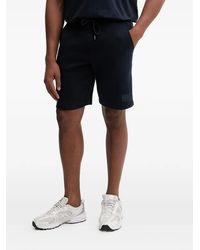 EA7 - Logo-Patch Drawstring Shorts - Lyst