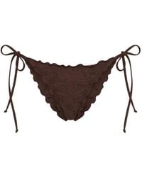 MC2 Saint Barth - Bas De Bikini Miami À Broderie Anglaise - Lyst