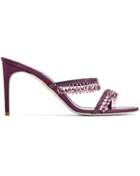 Rene Caovilla - Cleo Crystal-Embellished Tasseled Sandals - Lyst