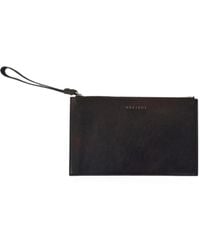 Orciani - Pochette À Plaque Logo Et Dragonne - Lyst
