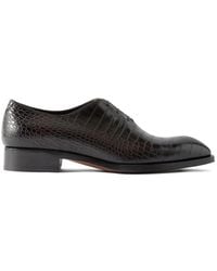Tom Ford - Elkan Crocodile-Effect Oxford Shoes - Lyst