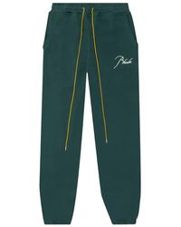 Rhude - Terry Embroidered Drawstring Track Pants - Lyst