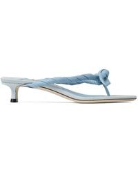 Jimmy Choo - Liss 35 Braided-Knot Heeled Sandals - Lyst