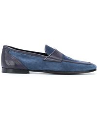 Dolce & Gabbana - Leather-trimmed Suede Loafers - Lyst