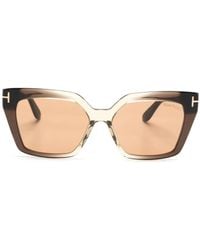 Tom Ford - Winona Cat-Eye Frame Sunglasses - Lyst