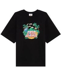 CASABLANCA - Casa Beach Wave T-Shirt - Lyst