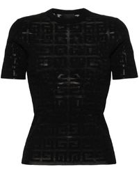 Givenchy - T-shirt con motivo 4G jacquard - Lyst
