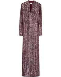 St. John - Sequinned Dress - Lyst