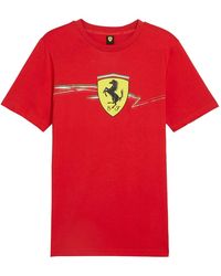 PUMA - X Scuderia Ferrari Race Big Shield Tシャツ - Lyst