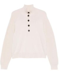 Bompard - Buttoned High-Neck Sweater - Lyst