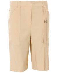 Patrizia Pepe - Buckle-Detail Logo-Plaque Shorts - Lyst