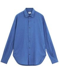 Aspesi - Chemise À Boutonnière Sur Le Devant - Lyst