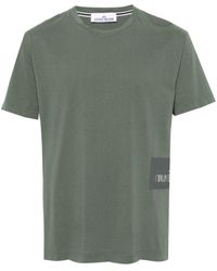 Stone Island - T-shirt en coton à logo imprimé - Lyst