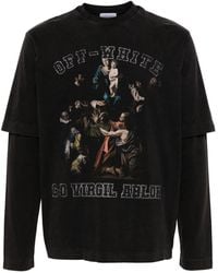 Off-White c/o Virgil Abloh - Camiseta Mary Skate a capas - Lyst