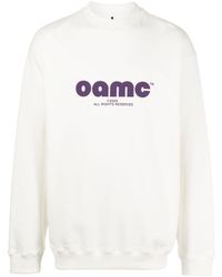 OAMC - Logo-print Crew-neck Sweatshirt - Lyst