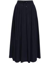 Herno - Elasticated Waistband Flared Skirt - Lyst