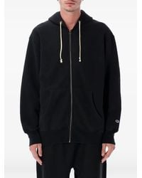 Champion - Zip-Up Logo-Patch Hoodie - Lyst