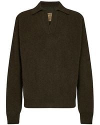 Uma Wang - Ribbed-Knit Long-Sleeve Sweater - Lyst