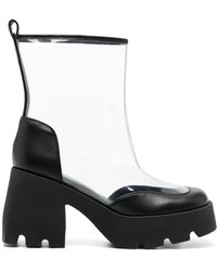 NODALETO - Bottines Bulla À Bords En Cuir - Lyst