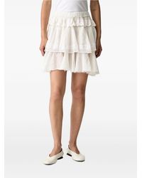 ViCOLO - Broderie-Anglaise Mini Skirt - Lyst