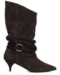 Alchimia - Slouchy Pointed-Toe Boots - Lyst