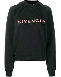 Givenchy Sweat à capuche à logo brodé - Noir