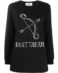 Alberta Ferretti - Sudadera Sagittarius Con Detalle De Strass - Lyst