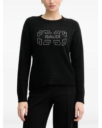 GAUDI - Embellished Crew-Neck Sweater - Lyst