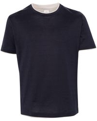 Eleventy - T-shirt en coton à design superposé - Lyst