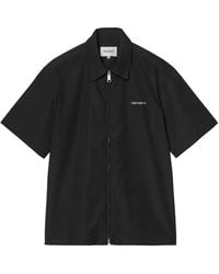Carhartt - Postal Overhemd Met Korte Mouwen En Rits - Lyst