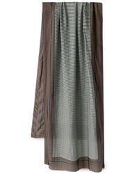 Guess - Karierter Schal Mit Fransen - Lyst