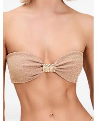 Devon Windsor - Haut De Bikini Hailey À Effet Métallisé - Lyst