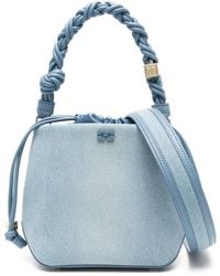 Ganni - Sac À Main En Jean - Lyst