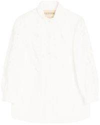 Valentino Garavani - Embroidered Poplin Shirt - Lyst