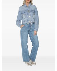 ARMANI EXCHANGE - Button-Up Denim Jacket - Lyst