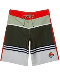 Oakley - Striped 1975 Colour-Block Boardshorts - Lyst