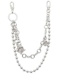 DIESEL - Metal Charm With Chains And Pendants - Lyst