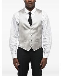 Corneliani - V-Neck Silk Waistcoat - Lyst