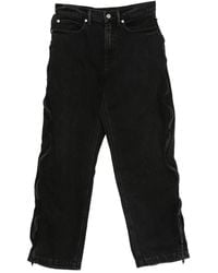 Alexander Wang - Zip-Detail Faded Jeans - Lyst