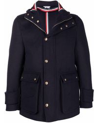 Thom Browne - Cashmere Hooded Zip-up Parka - Lyst