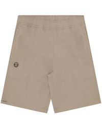 Aape By A Bathing Ape - Moonface Logo-Patch Shorts - Lyst