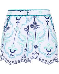 Charo Ruiz - Mason Floral-embroidered Shorts - Lyst