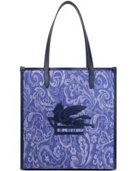 Etro - Medium Love Trotter Jacquard Appliqué Tote Bag - Lyst