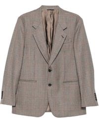 Reveres 1949 - Prince Of Wales Check Single-Breasted Blazer - Lyst